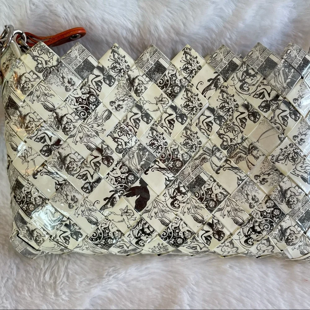*Host Pick!* Nahui Ollin Vintage Candy Wrapper Cherub Print Medium Wristlet
